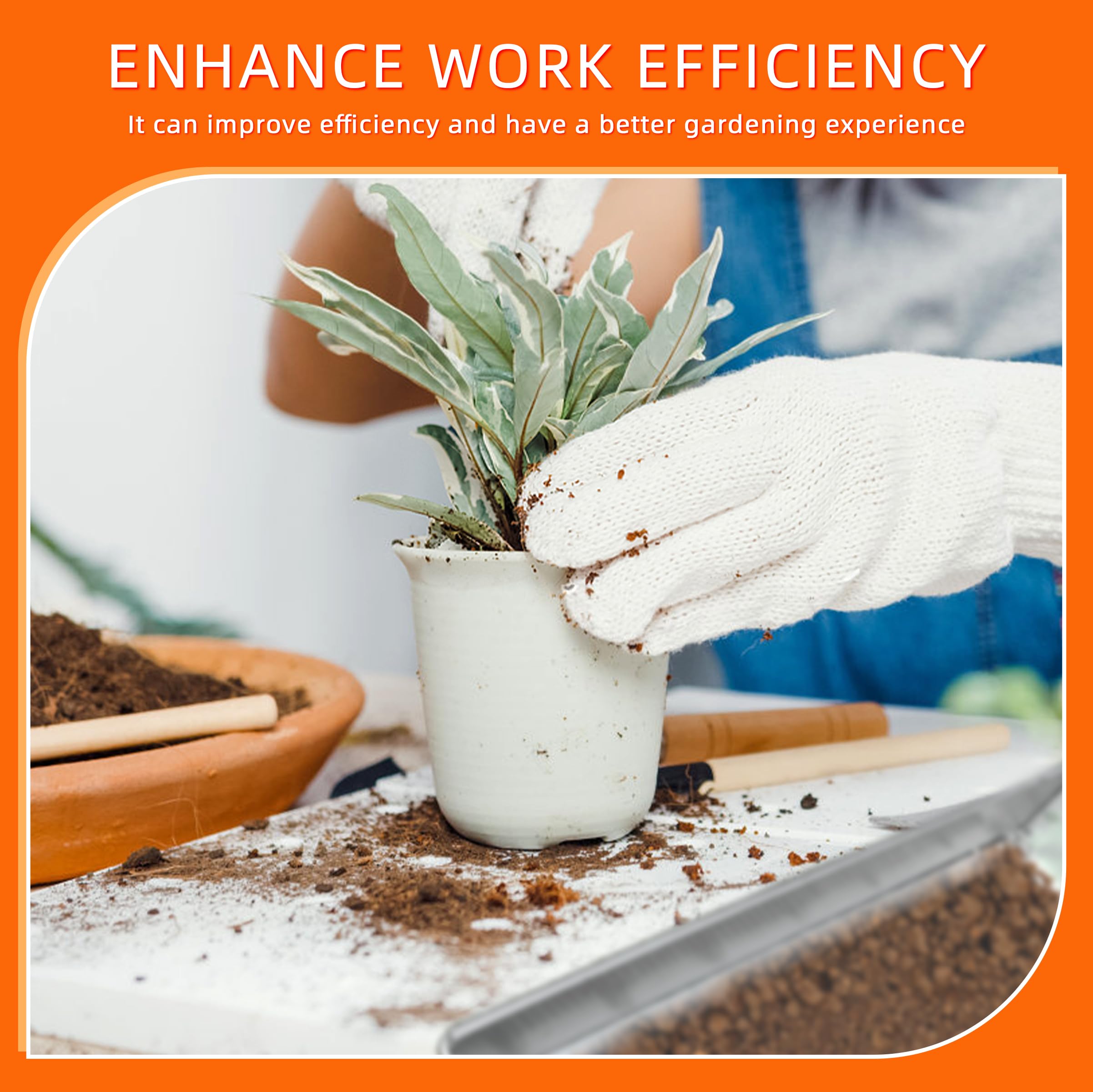 Remiawy Soil Sifter for Gardening, 2 Pack Rock Sifter for Compost Dirt Sand, Metal Garden Sieve Sifting Pan Tray, 1/4” Mesh Soil Screen Set of 2-17.5” x 11.5” and 12” x 10” (Large and Standard) - Image 5